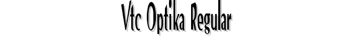 VTC Optika Regular font